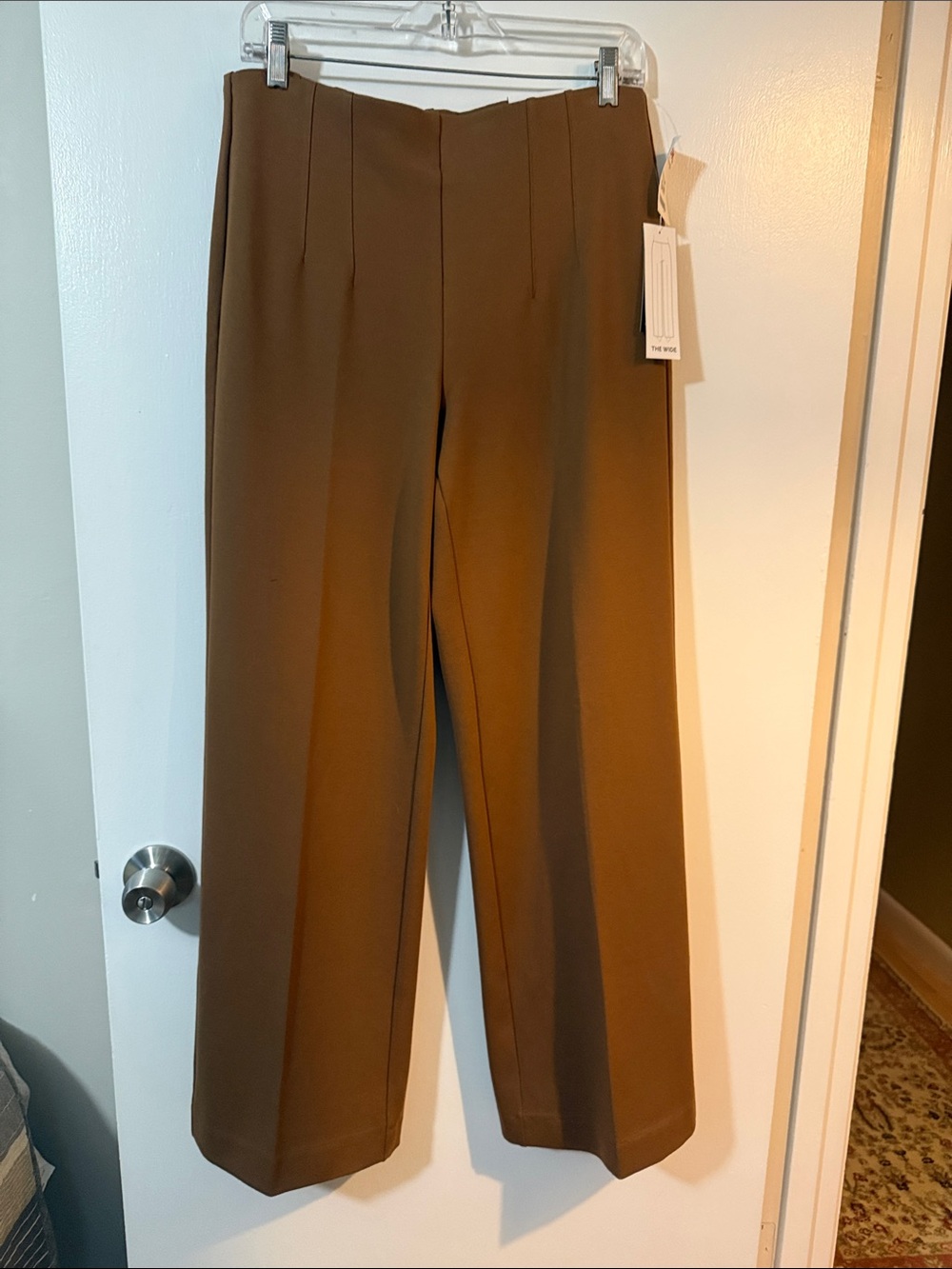 Rafaella Wide-Leg Pants in nutmeg color